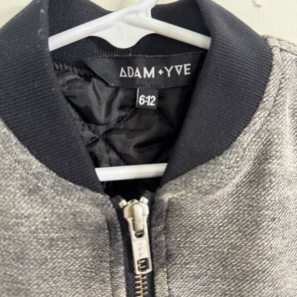 Adam + Yve Gray Cade Bomber Jacket Size 6-12 Months - Picture 4 of 10
